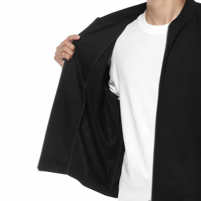 KANEMASA PHIL. KANEMASA PHIL.<カネマサフィル> バーニーズ ニューヨーク限定 ウールカシミヤ ボンバージャケット BLACK