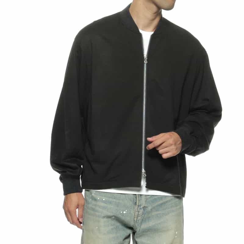 KANEMASA PHIL. KANEMASA PHIL.<カネマサフィル> バーニーズ ニューヨーク限定 ウールカシミヤ ボンバージャケット DARK GRAY