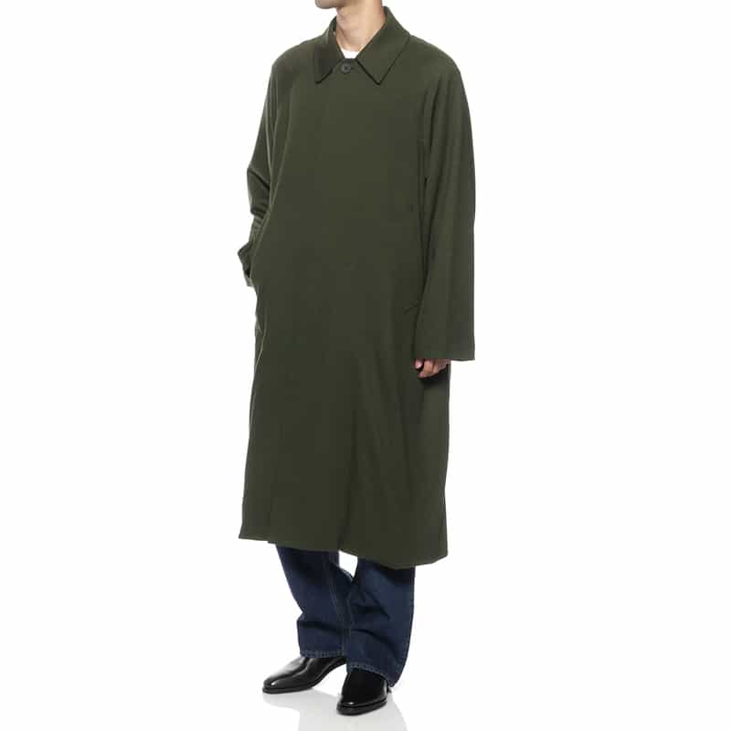 KANEMASA PHIL. KANEMASA PHIL.<カネマサフィル> バーニーズ ニューヨーク限定 ウールカシミヤ イージーコート DARK GREEN
