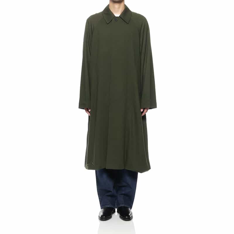KANEMASA PHIL. KANEMASA PHIL.<カネマサフィル> バーニーズ ニューヨーク限定 ウールカシミヤ イージーコート DARK GREEN