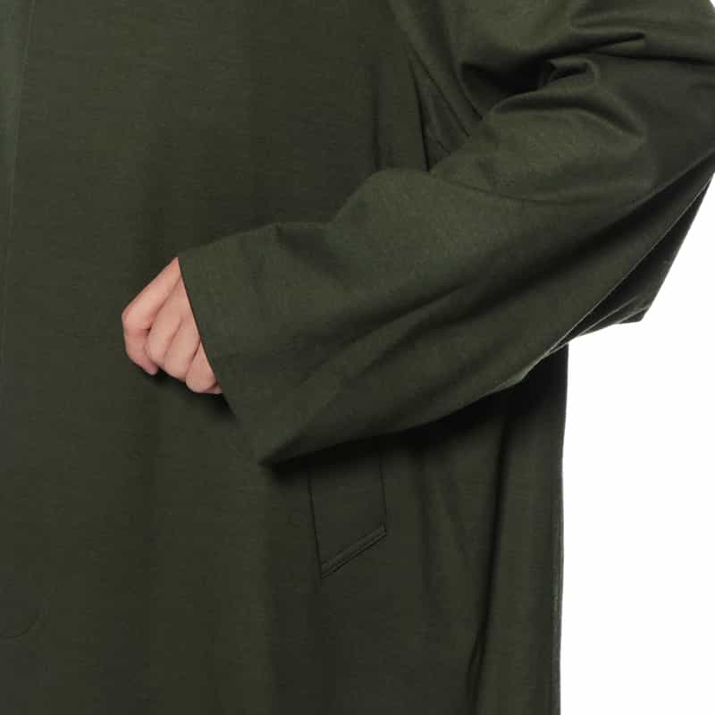 KANEMASA PHIL. KANEMASA PHIL.<カネマサフィル> バーニーズ ニューヨーク限定 ウールカシミヤ イージーコート DARK GREEN