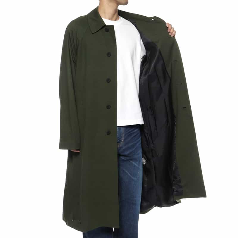 KANEMASA PHIL. KANEMASA PHIL.<カネマサフィル> バーニーズ ニューヨーク限定 ウールカシミヤ イージーコート DARK GREEN