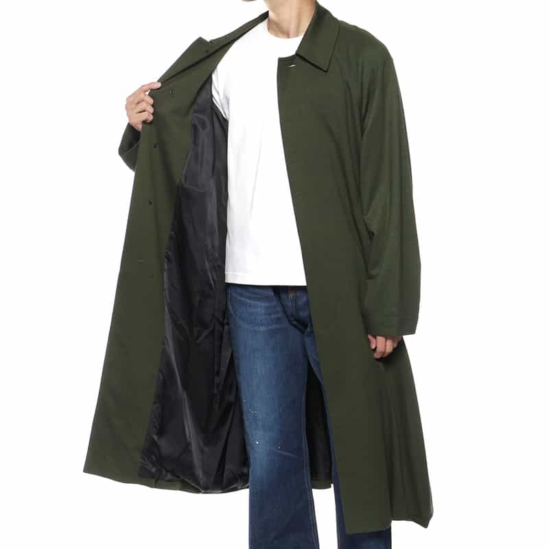 KANEMASA PHIL. KANEMASA PHIL.<カネマサフィル> バーニーズ ニューヨーク限定 ウールカシミヤ イージーコート DARK GREEN