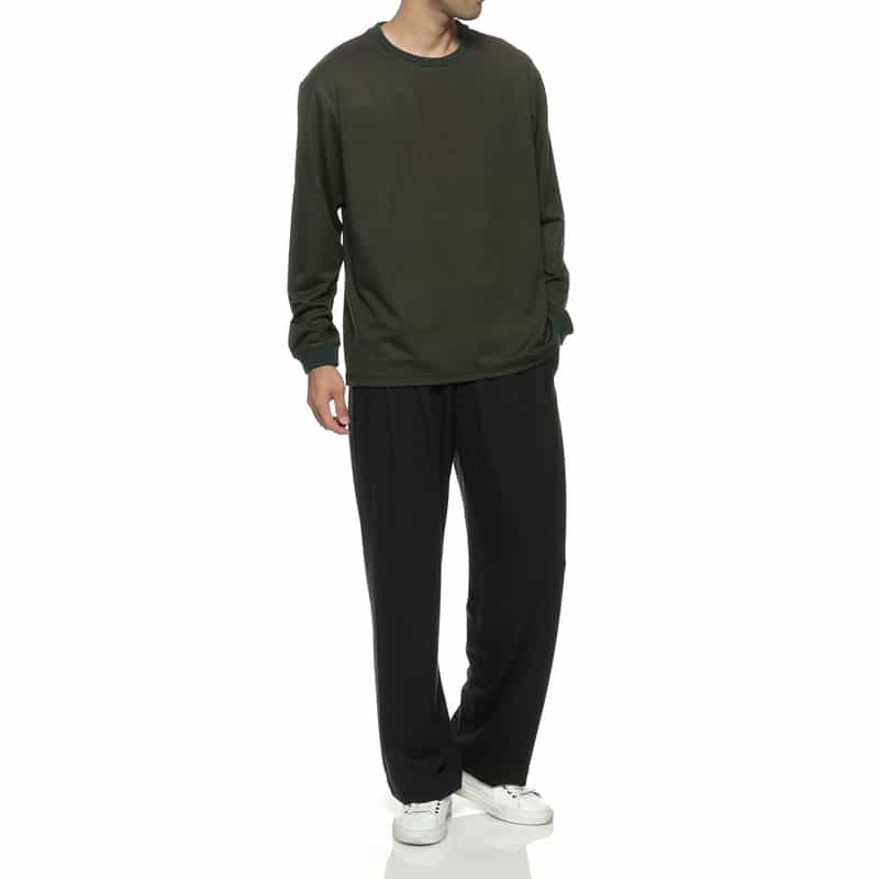 KANEMASA PHIL. KANEMASA PHIL.<カネマサフィル> バーニーズ ニューヨーク限定 ウールカシミヤ イージーパンツ DARK GRAY