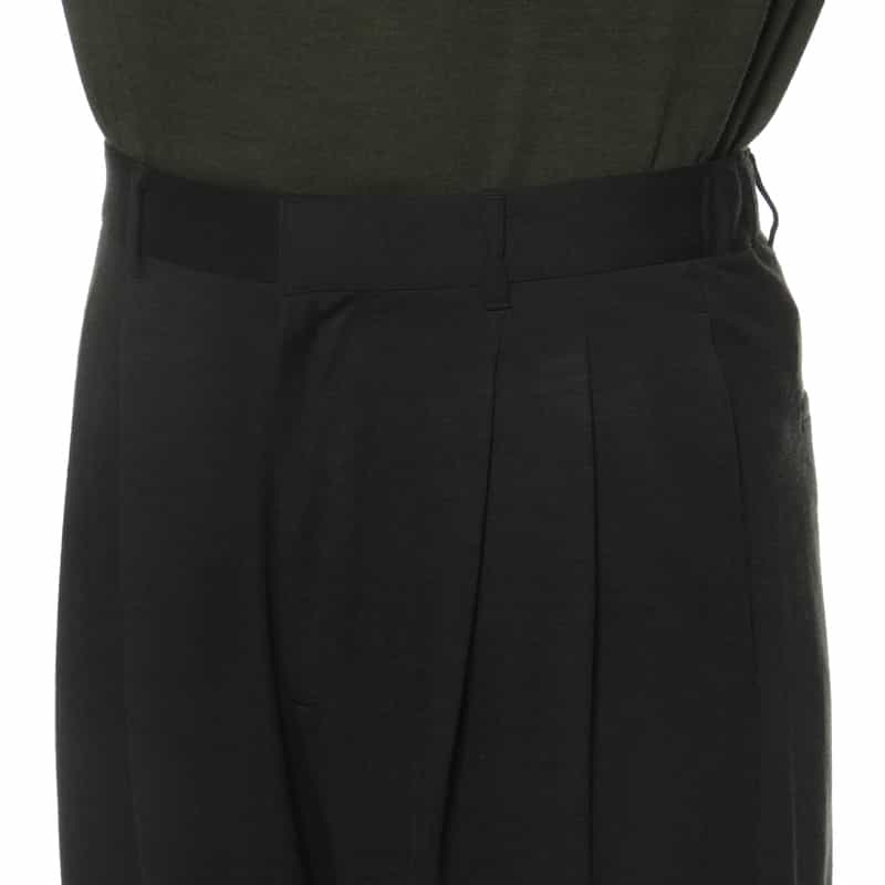 KANEMASA PHIL. KANEMASA PHIL.<カネマサフィル> バーニーズ ニューヨーク限定 ウールカシミヤ イージーパンツ DARK GRAY