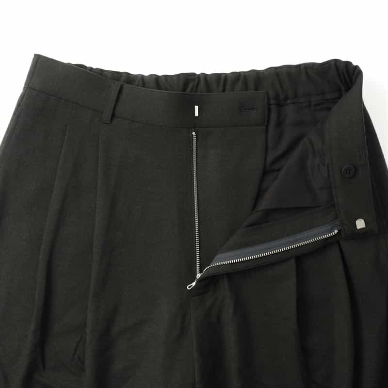 KANEMASA PHIL. KANEMASA PHIL.<カネマサフィル> バーニーズ ニューヨーク限定 ウールカシミヤ イージーパンツ DARK GRAY