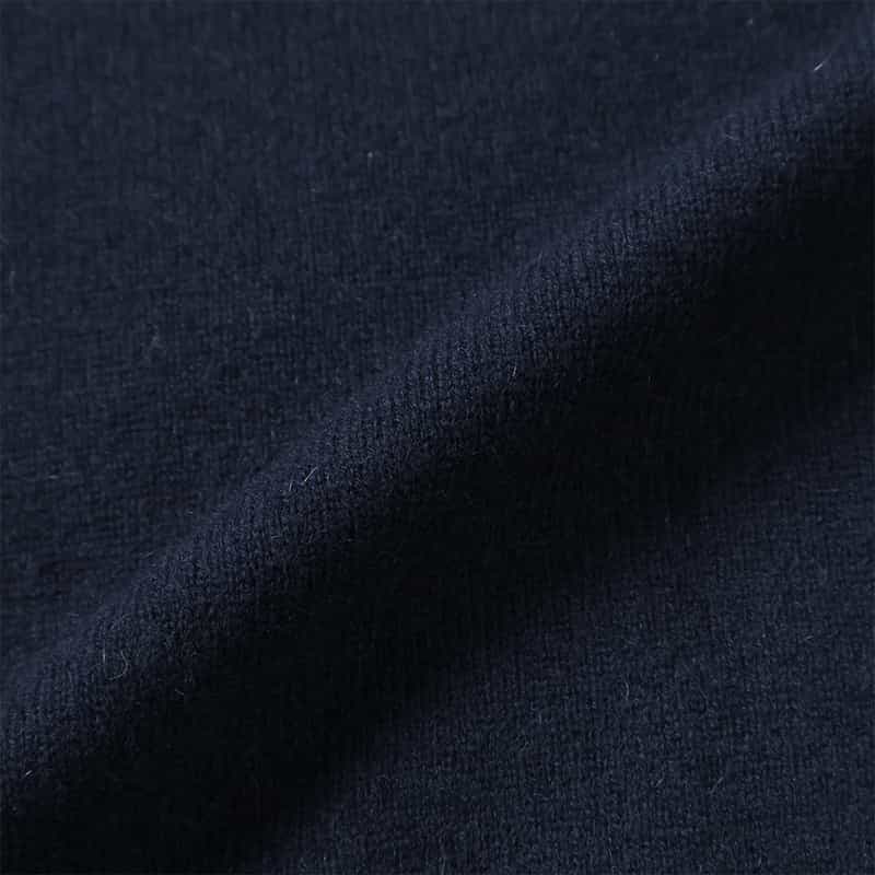 BARNEYS NEW YORK カシミヤ クルーネックニットプルオーバー NAVY