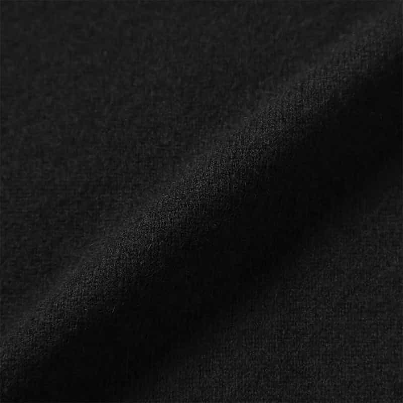 BARNEYS NEW YORK カシミヤ クルーネックニットプルオーバー BLACK