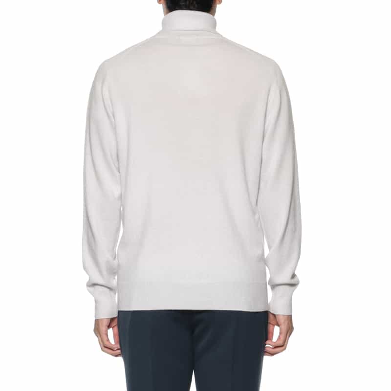 BARNEYS NEW YORK カシミヤ  タートルネックニットプルオーバー GRAY