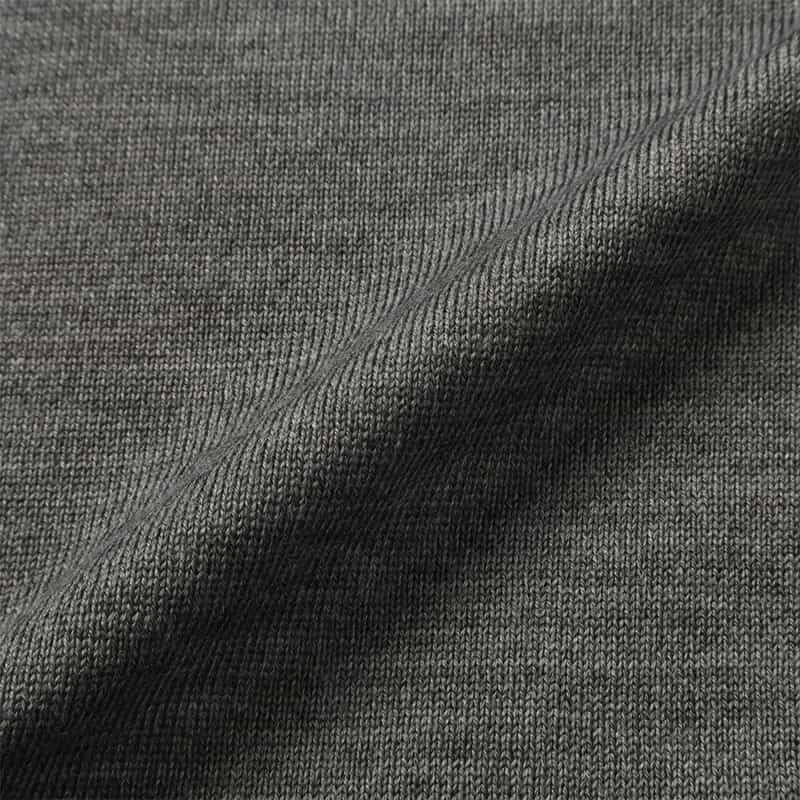 BARNEYS NEW YORK ジップアップ ウールニットカーディガン DARK GRAY