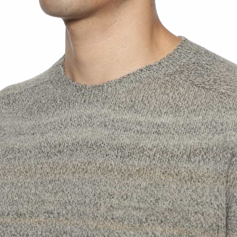 BARNEYS NEW YORK クルーネックニットプルオーバー LIGHT GRAY