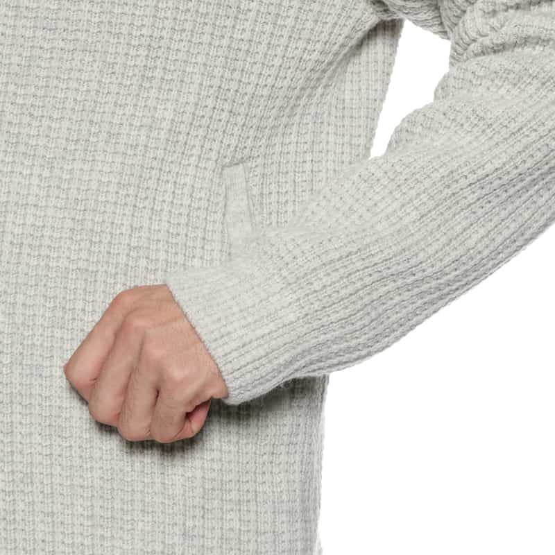 BARNEYS NEW YORK ショールカラーニットカーディガン LIGHT GRAY