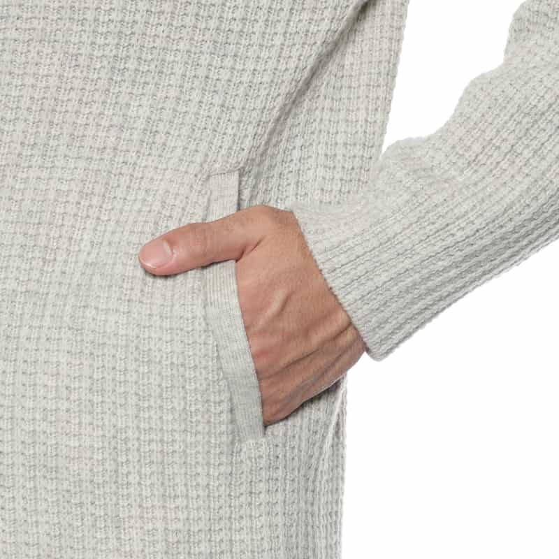 BARNEYS NEW YORK ショールカラーニットカーディガン LIGHT GRAY