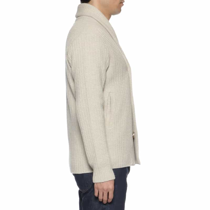 BARNEYS NEW YORK ダブルブレストニットカーディガン BEIGE