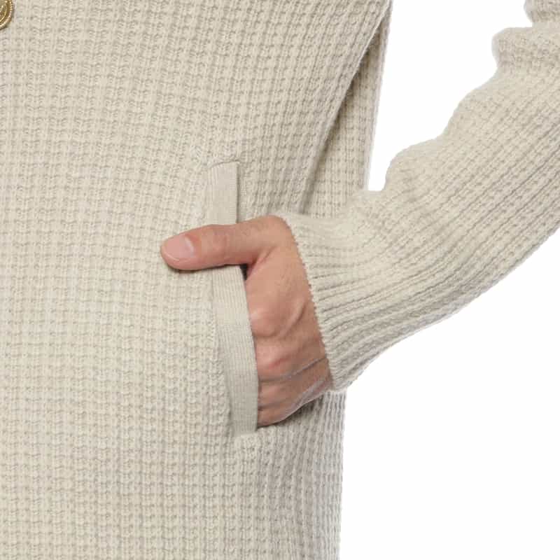 BARNEYS NEW YORK ダブルブレストニットカーディガン BEIGE