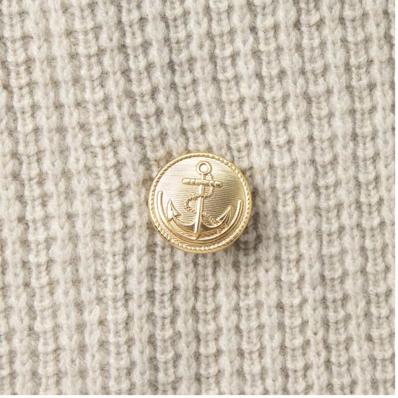 BARNEYS NEW YORK ダブルブレストニットカーディガン BEIGE