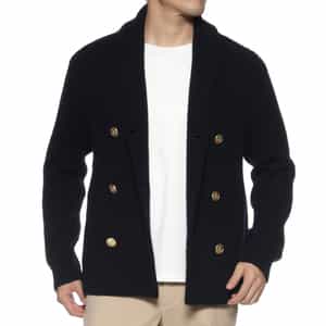 ダブルブレストニットカーディガン