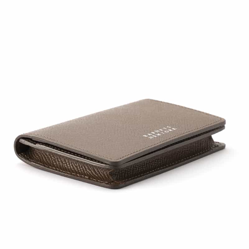 BARNEYS NEW YORK レザーカードケース GRAY BEIGE