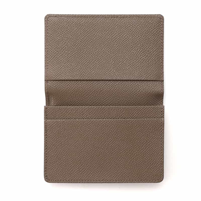 BARNEYS NEW YORK レザーカードケース GRAY BEIGE