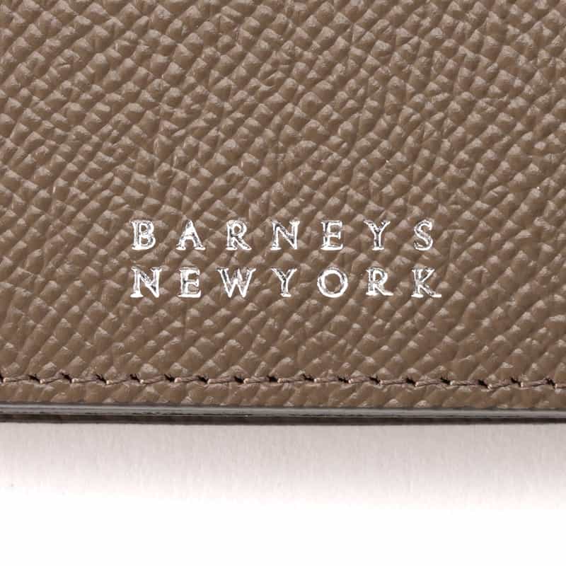 BARNEYS NEW YORK レザーカードケース GRAY BEIGE