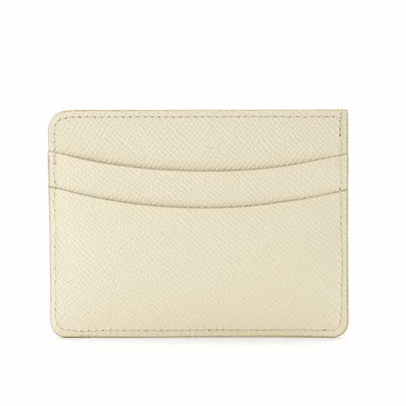 BARNEYS NEW YORK バイカラー レザーカードケース IVORY