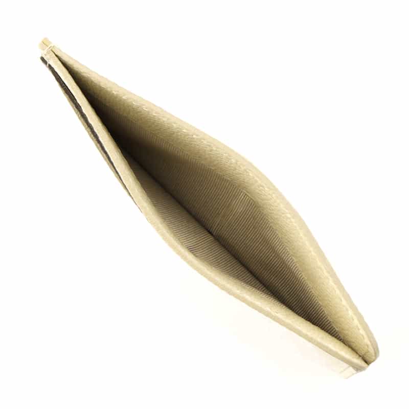 BARNEYS NEW YORK バイカラー レザーカードケース IVORY