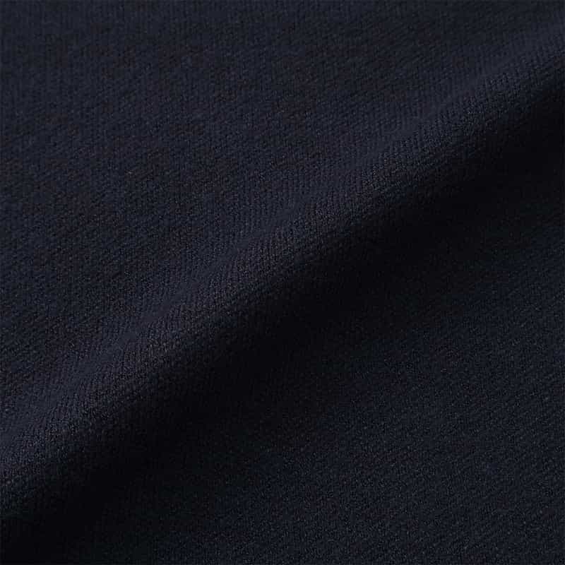 BARNEYS NEW YORK ウォッシャブル 2枚衿デザイン ニットプルオーバー NAVY