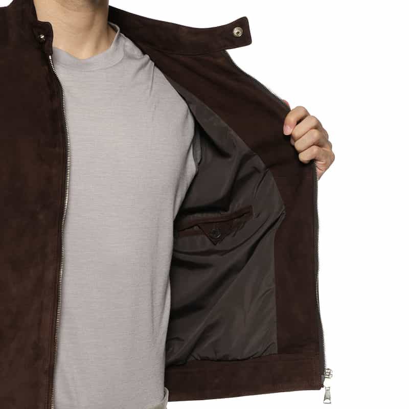 EMMETI EMMETI＜エンメティ＞ スエード素材シングルライダースジャケット"JURI" BROWN