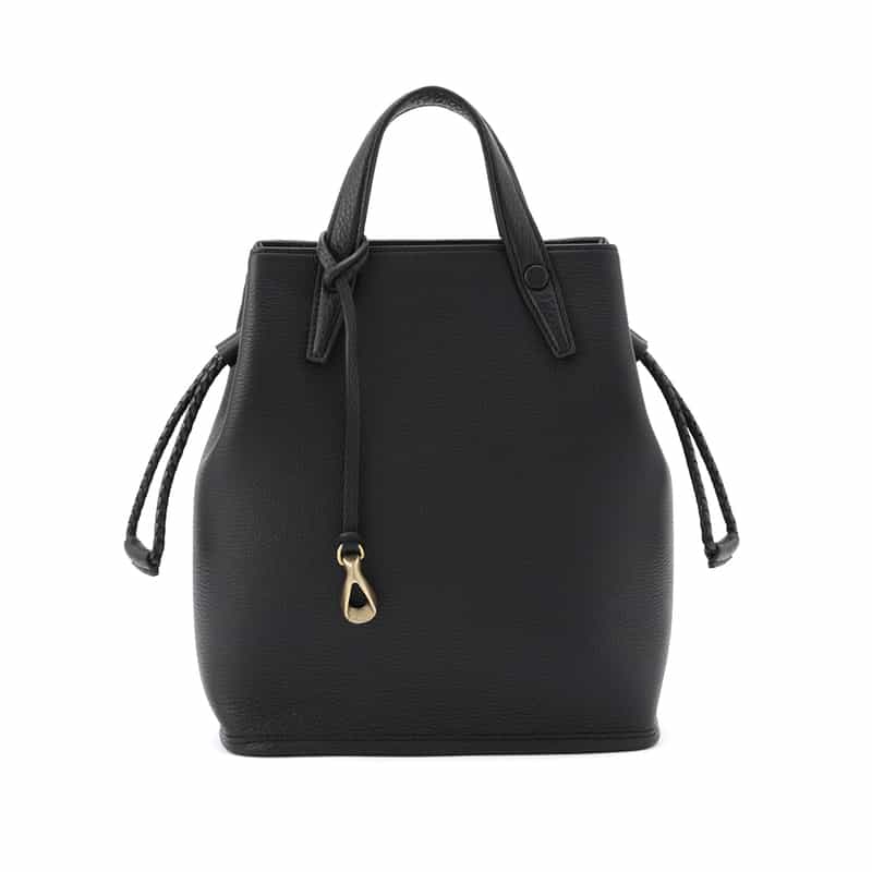 ETIAM ETIAM＜エティアム＞ 巾着型ショルダーバッグ BLACK