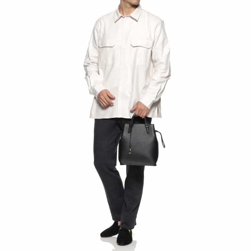 ETIAM ETIAM＜エティアム＞ 巾着型ショルダーバッグ BLACK