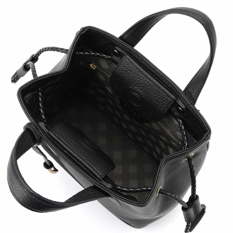 ETIAM ETIAM＜エティアム＞ 巾着型ショルダーバッグ BLACK