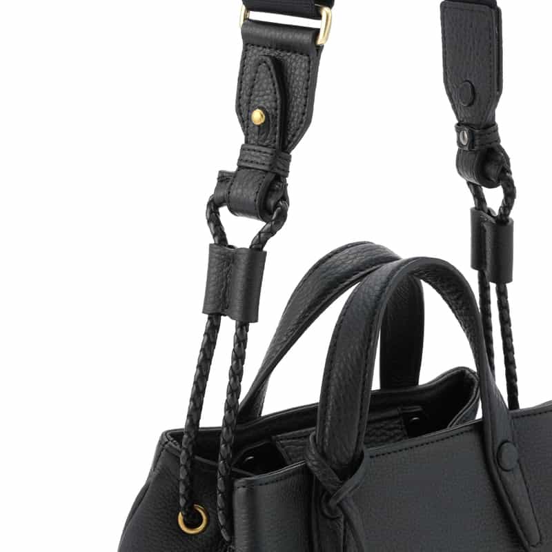 ETIAM ETIAM＜エティアム＞ 巾着型ショルダーバッグ BLACK