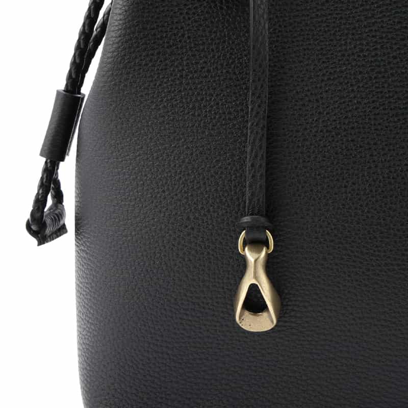 ETIAM ETIAM＜エティアム＞ 巾着型ショルダーバッグ BLACK