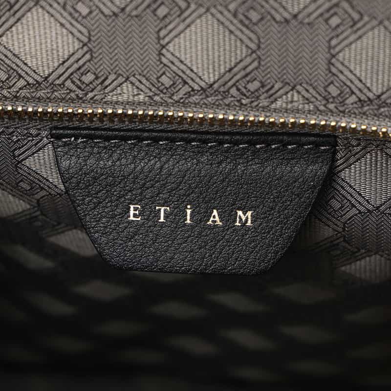 ETIAM ETIAM＜エティアム＞ 巾着型ショルダーバッグ BLACK