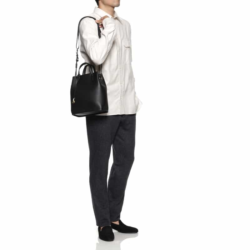 ETIAM ETIAM＜エティアム＞ 巾着型ショルダーバッグ BLACK