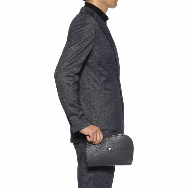 CHAMBORD SELLIER CHAMBORD SELLIER＜シャンボール セリエ＞ ミニクラッチバッグ NAVY