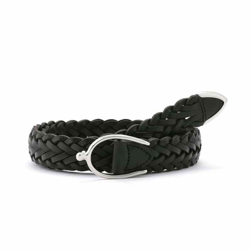 CHAMBORD SELLIER CHAMBORD SELLIER＜シャンボール セリエ＞ メッシュレザーベルト BLACK