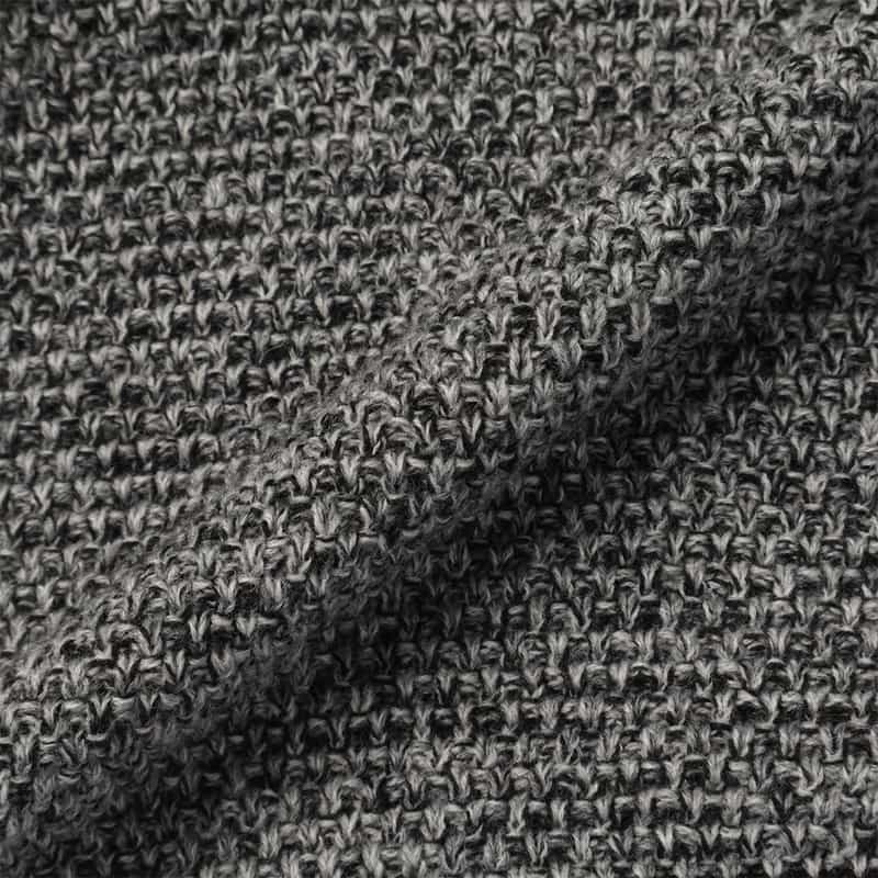 BARNEYS NEW YORK バイカラー ニットカーディガン BLACK