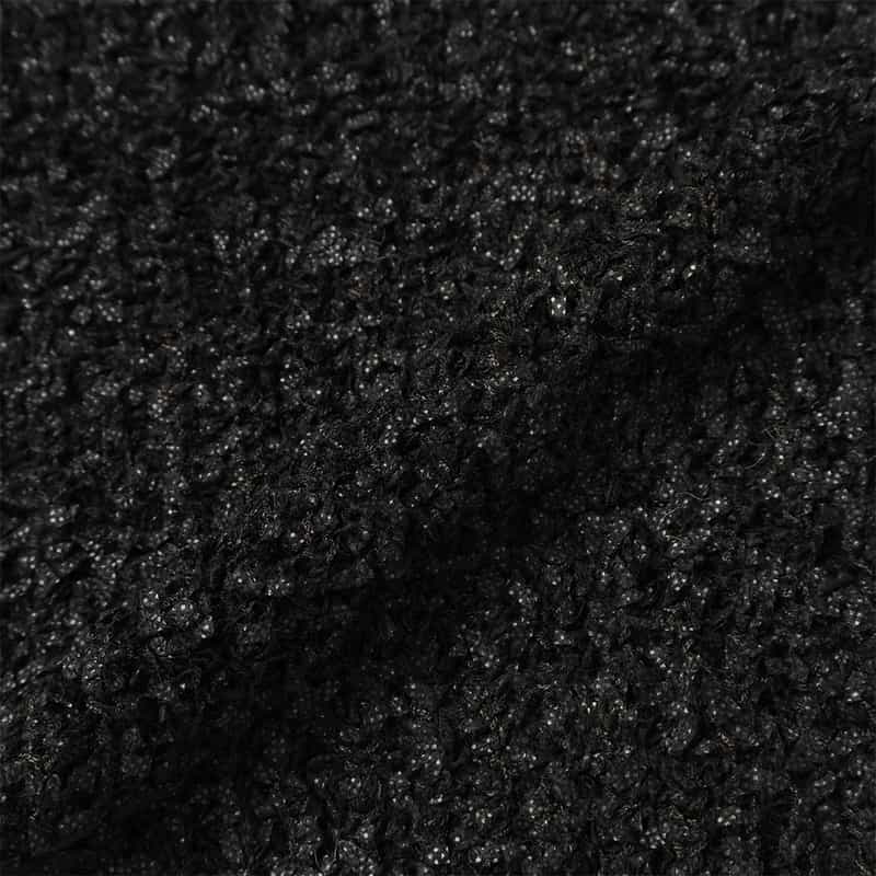 BARNEYS NEW YORK Vネック リボンヤーンニットカーディガン BLACK