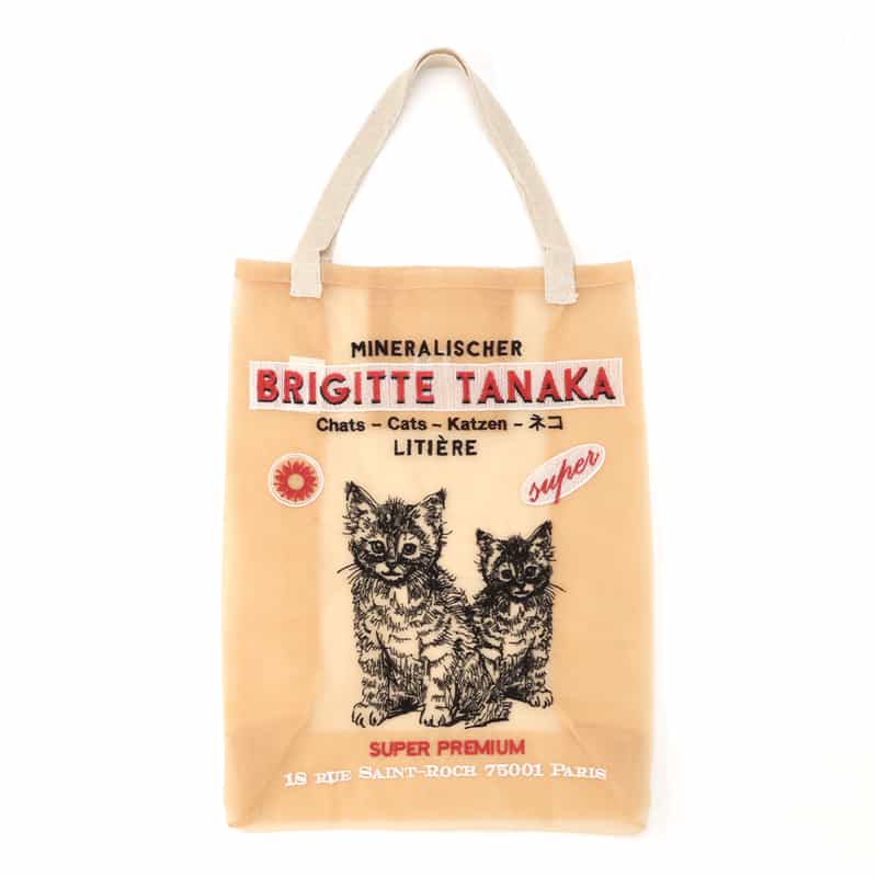 BRIGITTE TANAKA BRIGITTE TANAKA ＜ブリジット タナカ＞ オーガンジートートバッグ BEIGE