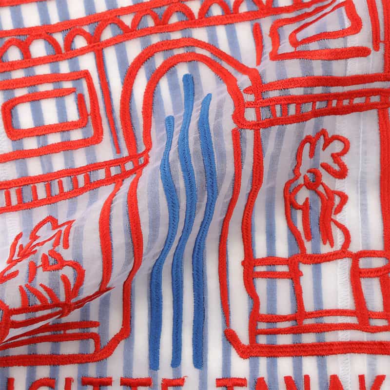 BRIGITTE TANAKA BRIGITTE TANAKA ＜ブリジット タナカ＞ オーガンジーショッパーバッグ BLUE