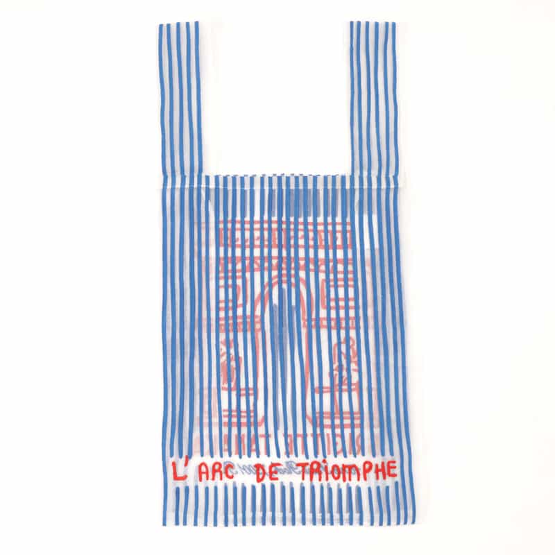 BRIGITTE TANAKA BRIGITTE TANAKA ＜ブリジット タナカ＞ オーガンジーショッパーバッグ BLUE