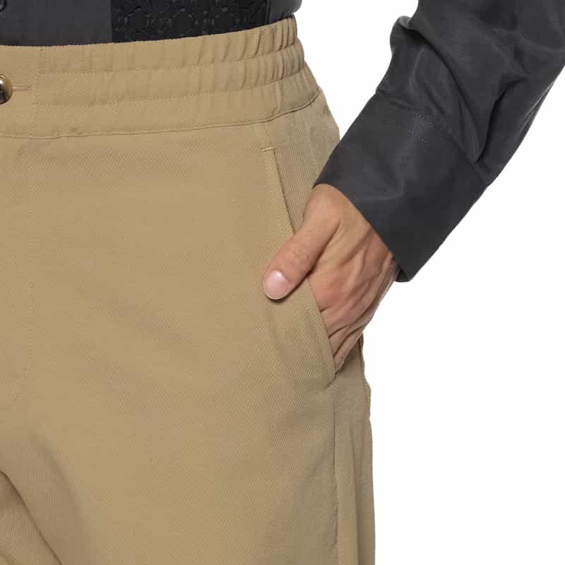 BARNEYS NEW YORK カルゼ素材イージーパンツ BEIGE