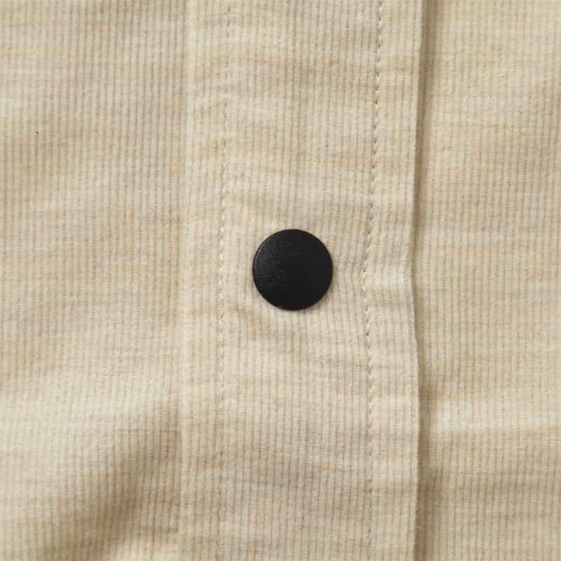 BARNEYS NEW YORK コットンコール素材 ポケットシャツ BEIGE