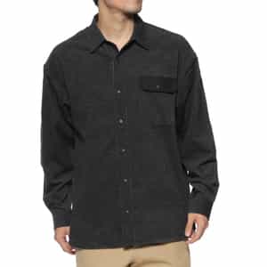 コットンコール素材 ポケットシャツ