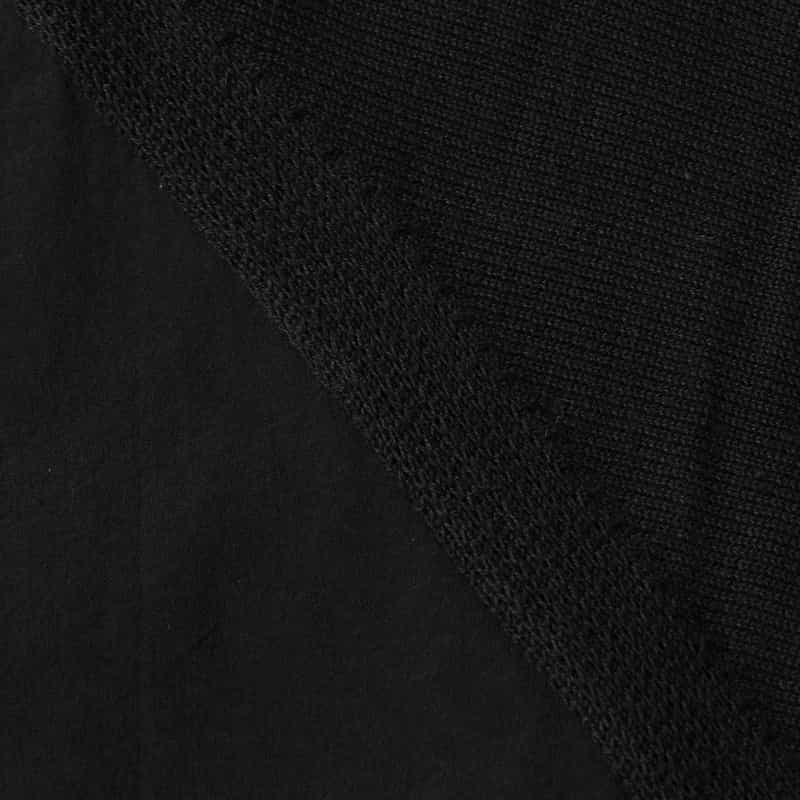 BARNEYS NEW YORK コンビネーション ジップアップブルゾン BLACK