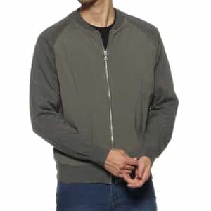 コンビネーション ジップアップブルゾン