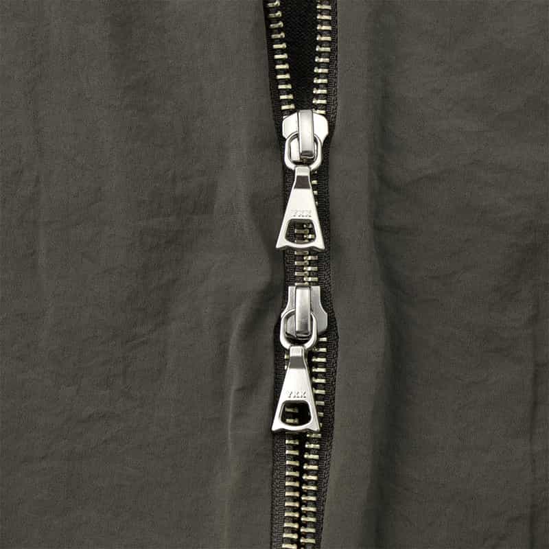 BARNEYS NEW YORK コンビネーション ジップアップブルゾン GRAY