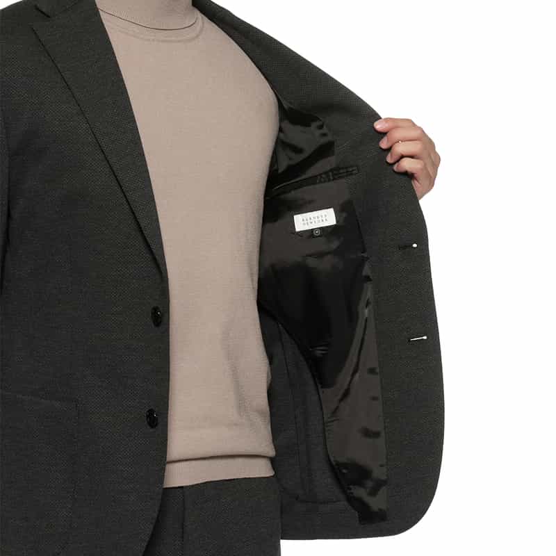 BARNEYS NEW YORK セットアップ ストレッチ素材ジャケット GRAY