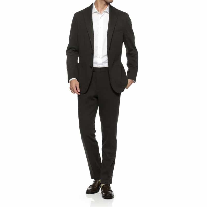 BARNEYS NEW YORK セットアップ ピンヘッド柄ジャケット BROWN